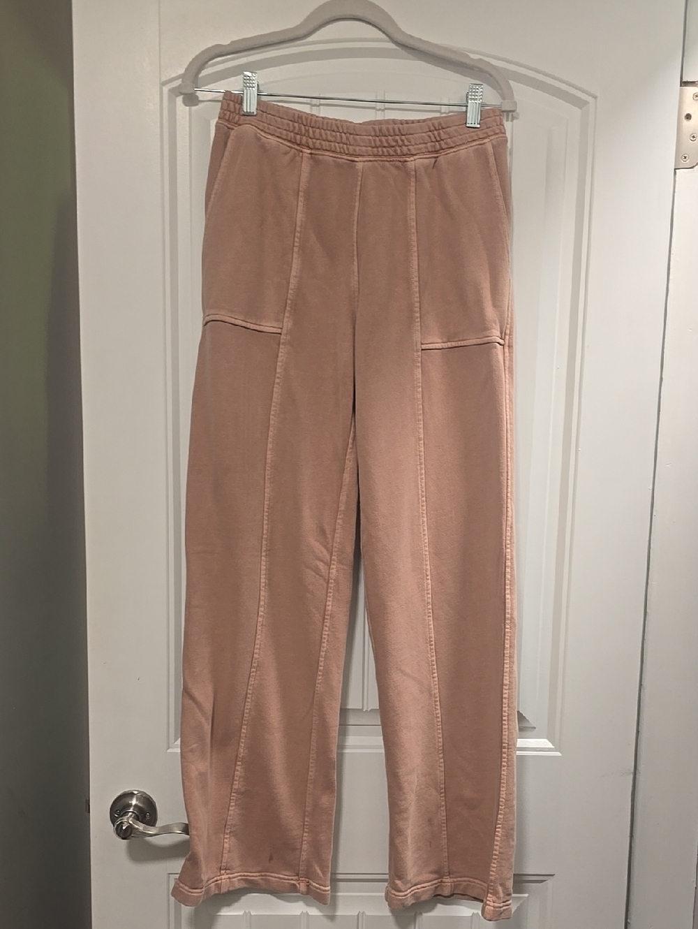 AERIE House Party Skater Pant In Dusty Pink - Picture 2 of 5